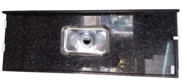 Banca Com Cuba Nero 150x55cm Legg