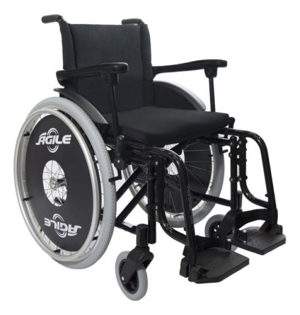 Cadeira de Rodas Jaguaribe Agile Semi-Obesa 48cm