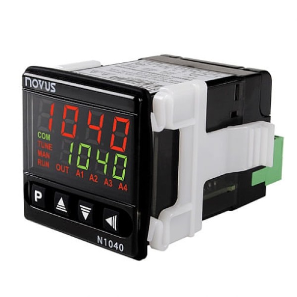 Controlador De Temperatura N1040-PR 24V PT100/J/K/T - 1 Rele SPST + Pulso USB - Novus