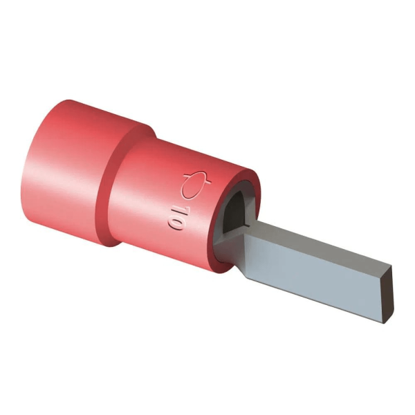Encontraproduto.com.br - Terminal Pino Isolado 10Mm Vermelho Tpp-10-15 Intelli