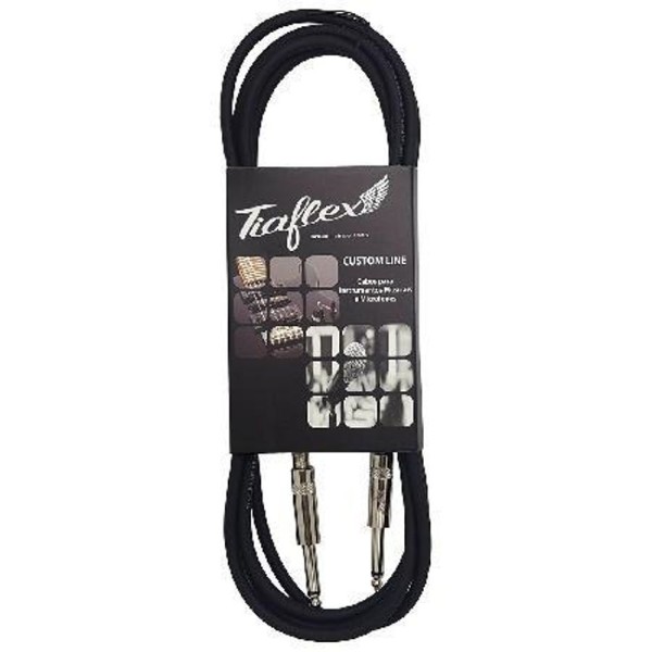Encontraproduto.com.br - Cabo Guitarra 6mm P10-p10 Preto 3 Metros