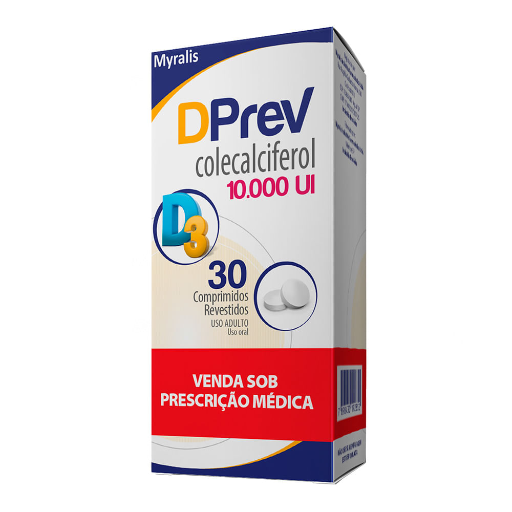 Encontraproduto.com.br - Vitamina D Prev 10.000UI Myralis 30 Comprimidos