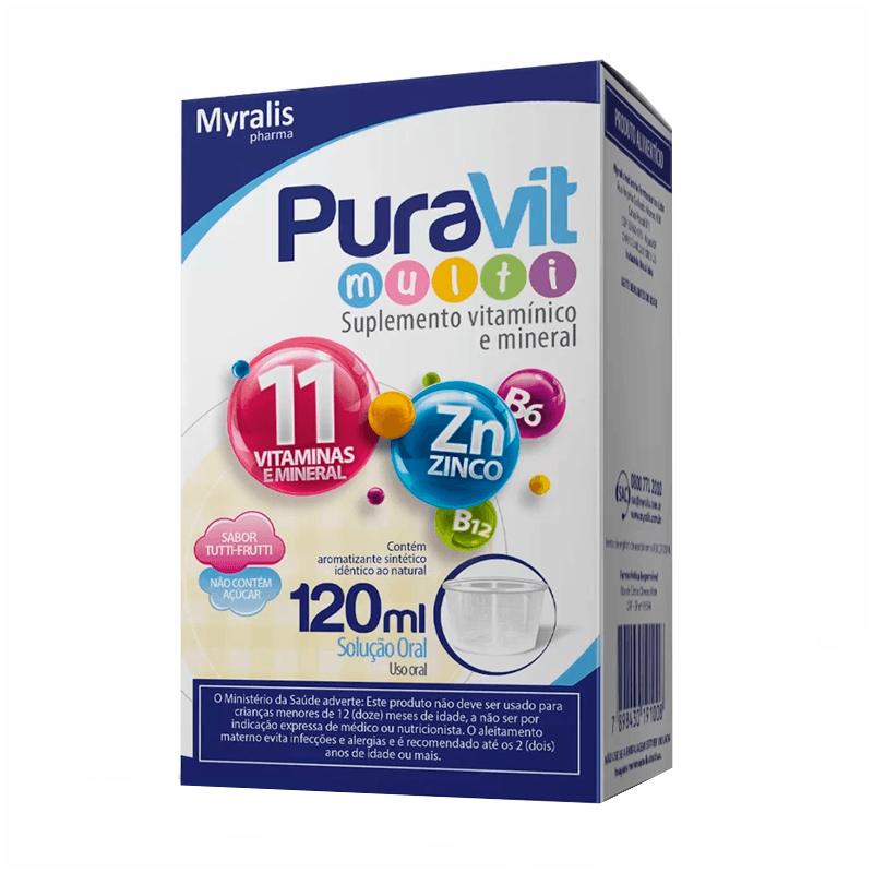 Encontraproduto.com.br - Puravit Multi Myralis solução Oral em gotas 120ml