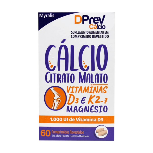 Encontraproduto.com.br - Dprev Cálcio 60 Comprimidos Revestidos
