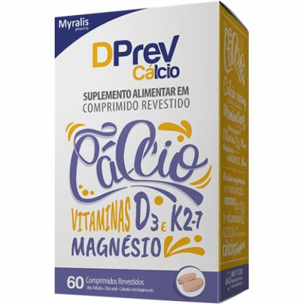 Encontraproduto.com.br - Dprev Cálcio 60 Comprimidos Revestidos