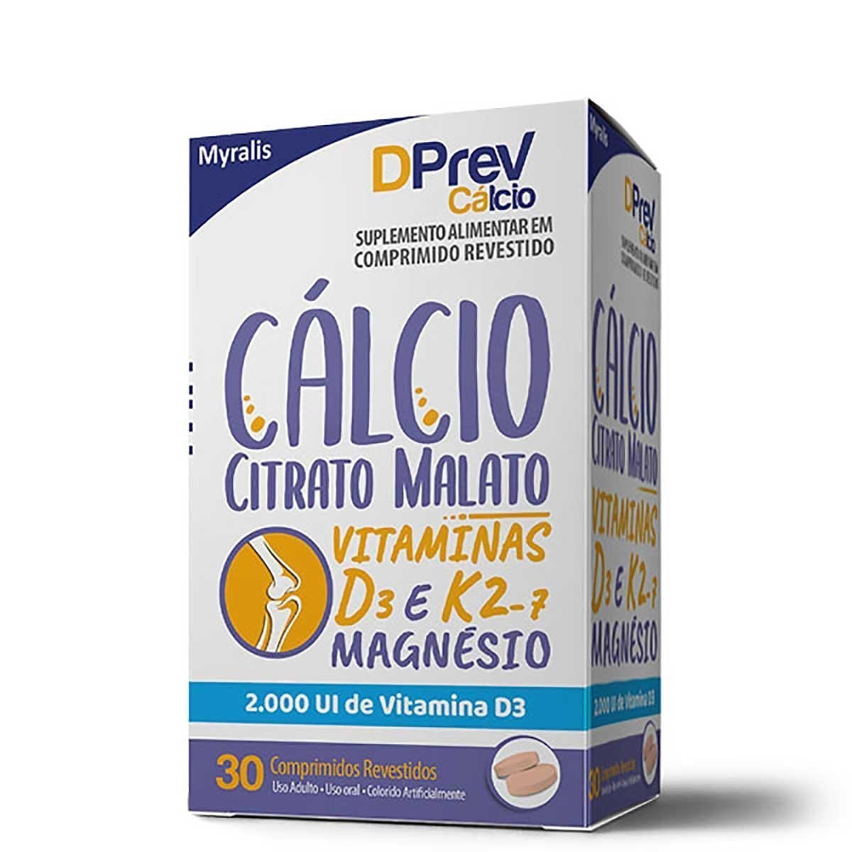 Encontraproduto.com.br - Vitamina D D Prev 2000UI Cálcio 30 Comprimidos