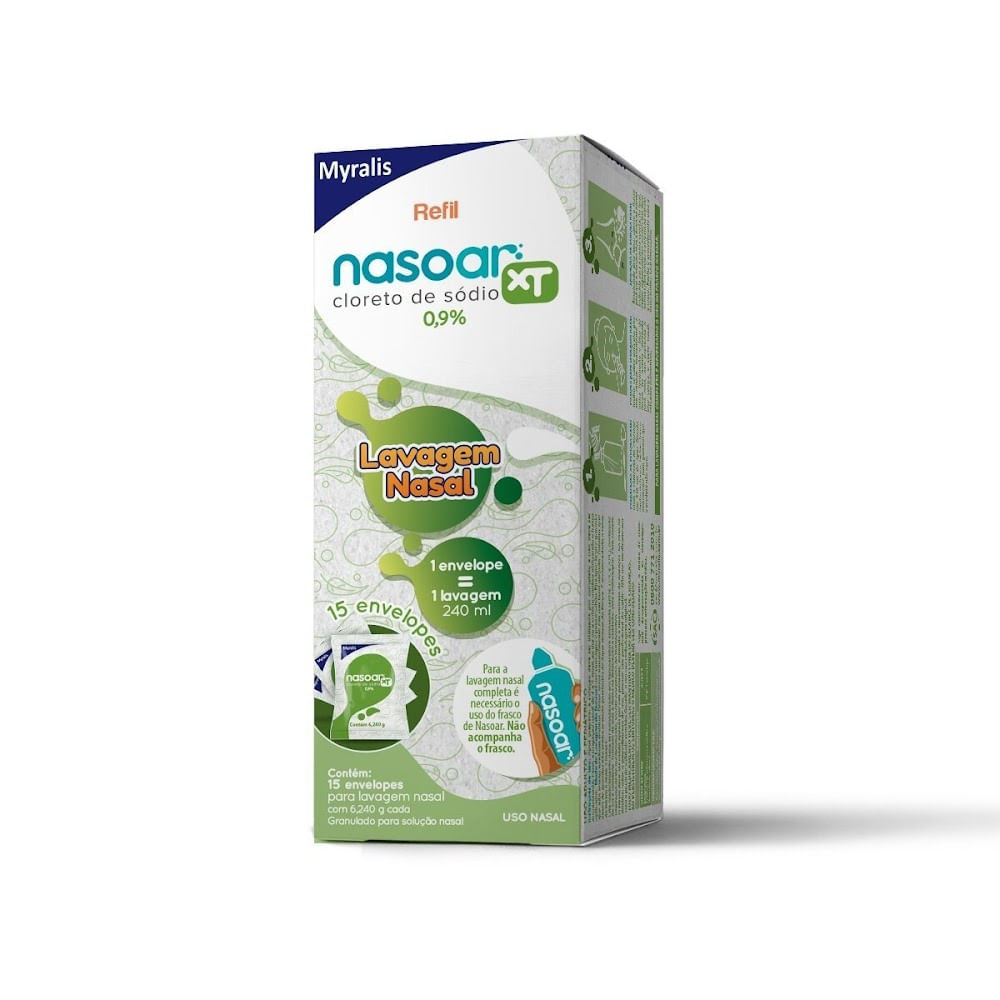 Refil Nasoar Xt 0,9% Com 15 Envelopes