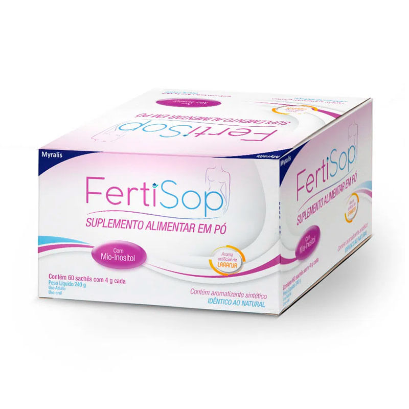 Encontraproduto.com.br - Suplemento Vitamínico em Pó FertiSop com 60 Sachês