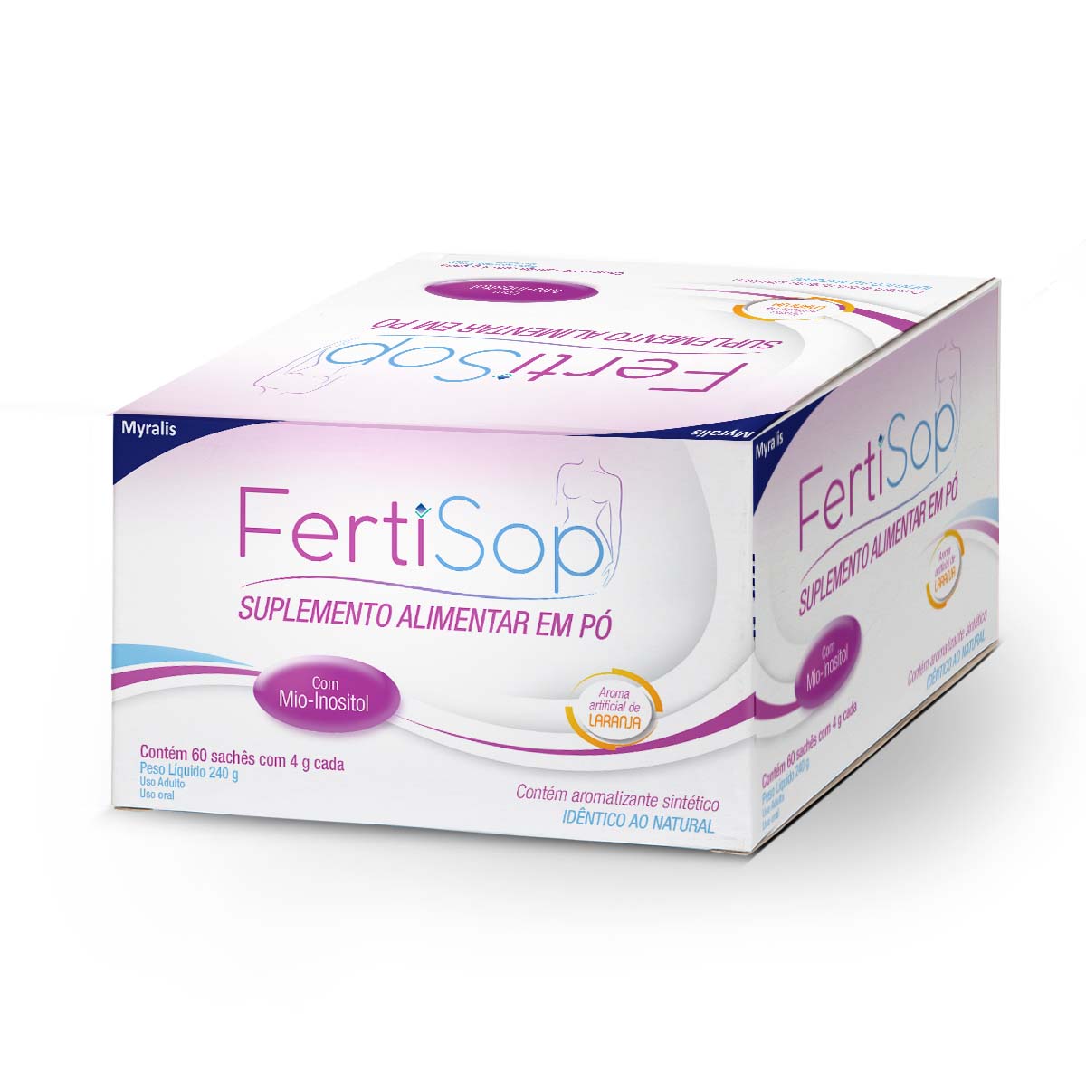 Encontraproduto.com.br - Suplemento Vitamínico em Pó FertiSop com 60 Sachês