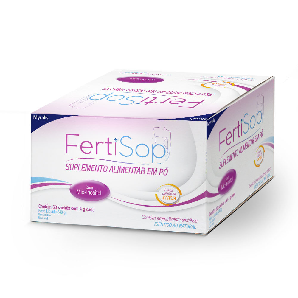 Encontraproduto.com.br - Suplemento Vitamínico em Pó FertiSop com 60 Sachês