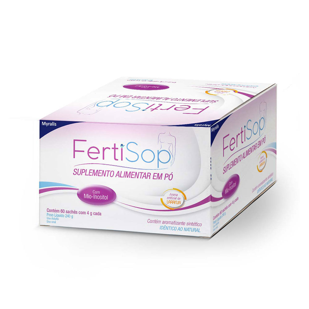 Encontraproduto.com.br - Suplemento Vitamínico em Pó FertiSop com 60 Sachês
