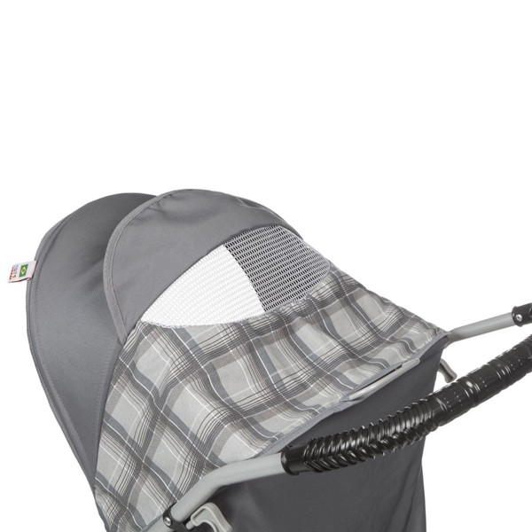 Encontraproduto.com.br - Carrinho de Bebê Passeio Tutti Baby 4 Rodas 4 Posições  Suporta até 15kg Thor Cinza