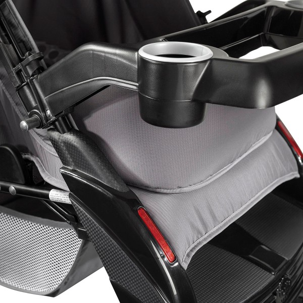 Encontraproduto.com.br - Carrinho de Bebê Passeio Tutti Baby 4 Rodas 4 Posições Suporta até 15Kg Upper Cinza