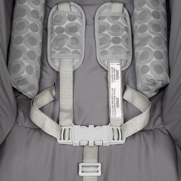 Encontraproduto.com.br - Carrinho de Bebê Passeio Tutti Baby 4 Rodas 4 Posições Suporta até 15Kg Upper Cinza
