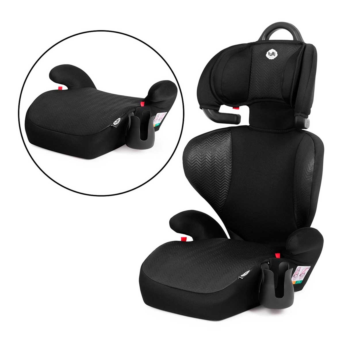 Cadeirinha de Carro Black TB II Tutti Baby 15kg a 36kg Preto