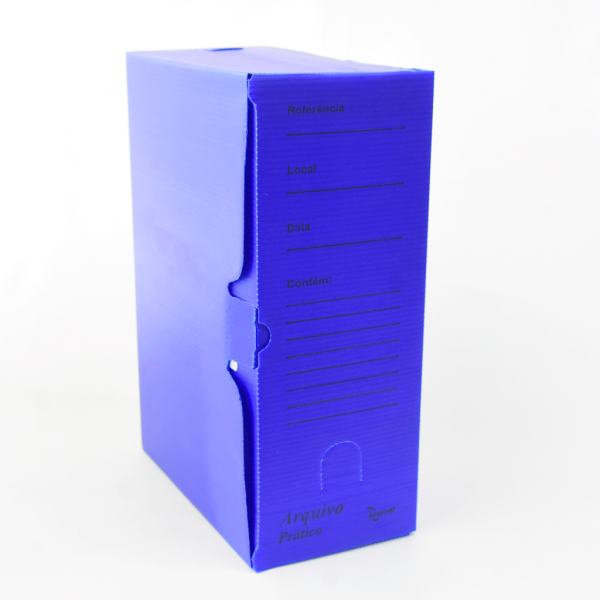 Encontraproduto.com.br - CAIXA ARQUIVO MORTO PRATICO MULTIONDA AZUL 2607-04A