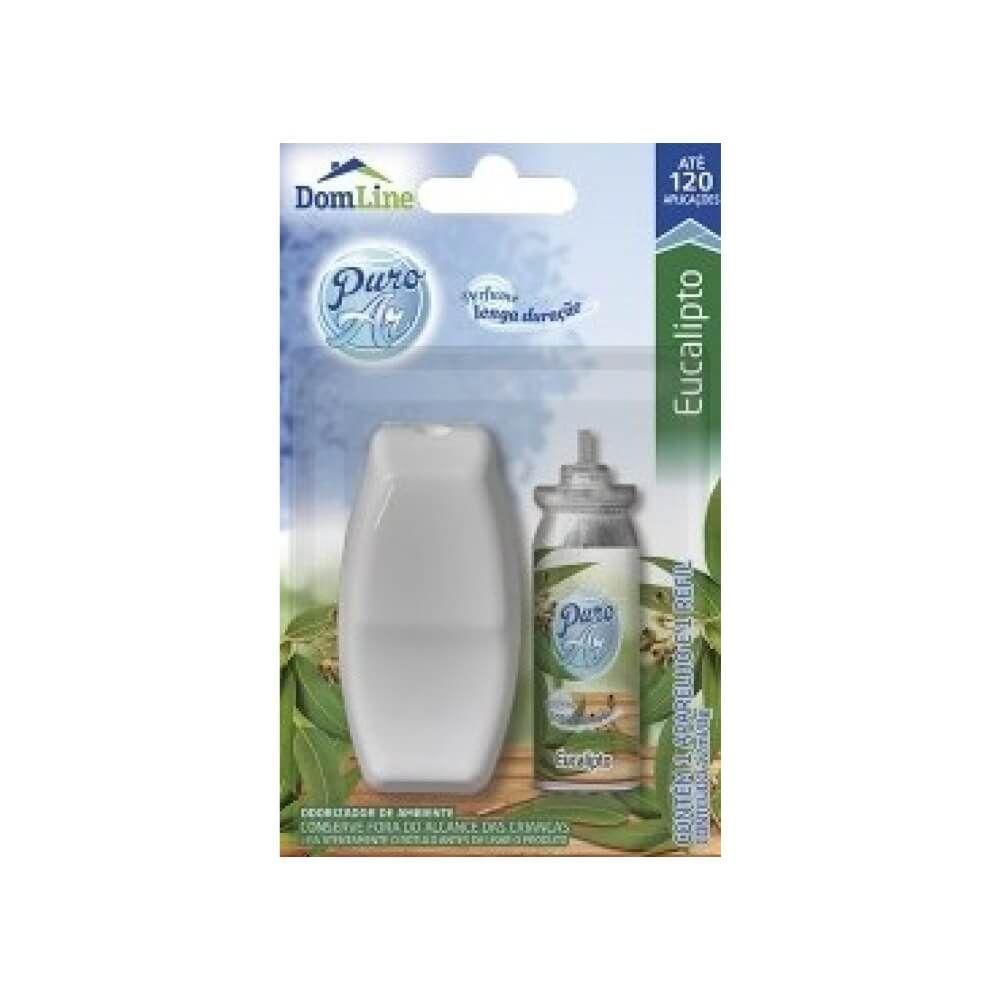 Puro Ar Odorizador De Ambiente Aparelho + Refil Eucalipto 12ml