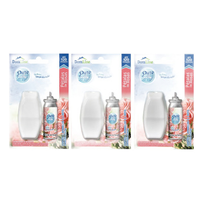 Encontraproduto.com.br - Puro Ar Odorizador De Ambiente Pétalas De Rosas + 1 Refil