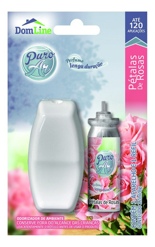 Encontraproduto.com.br - Puro Ar Odorizador De Ambiente Pétalas De Rosas + 1 Refil