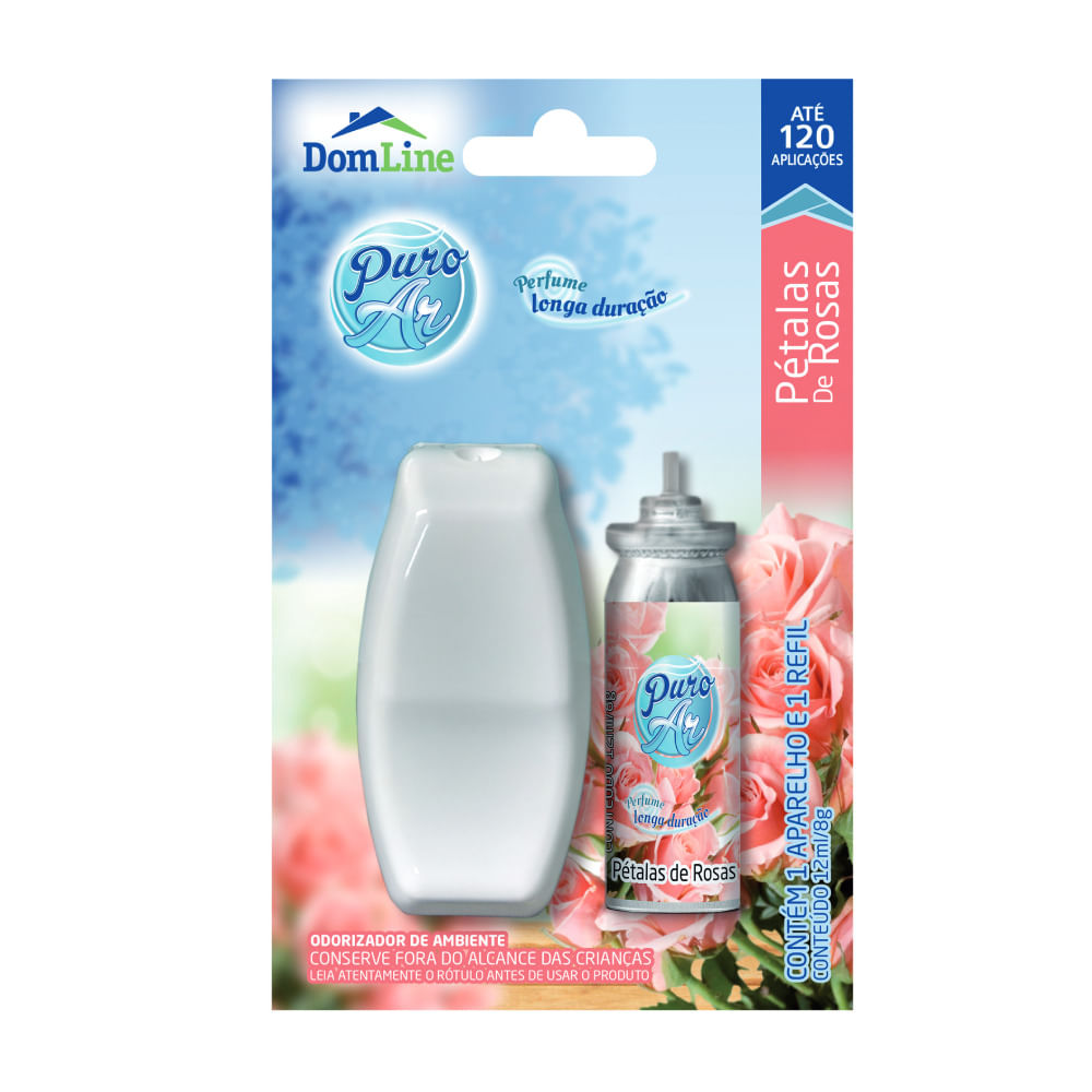 Encontraproduto.com.br - Puro Ar Odorizador De Ambiente Pétalas De Rosas + 1 Refil