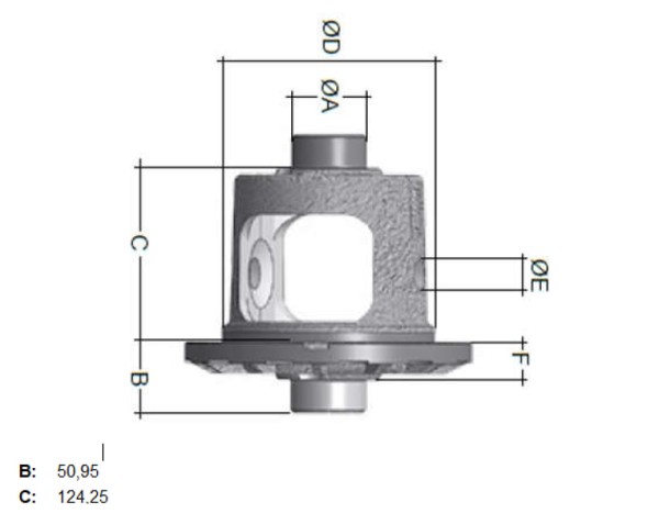 Encontraproduto.com.br - CAIXA SATELITE COMPLETA FORD F1000 CHEVROLET GM A10 C20 D20 S10 BLAZER DANA