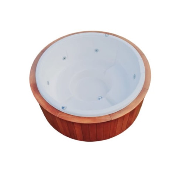 Encontraproduto.com.br - SPA Flora Redonda Top Line Linha Relex 09.0616-T 5 Lugares 172x68cm Branco Ouro Fino