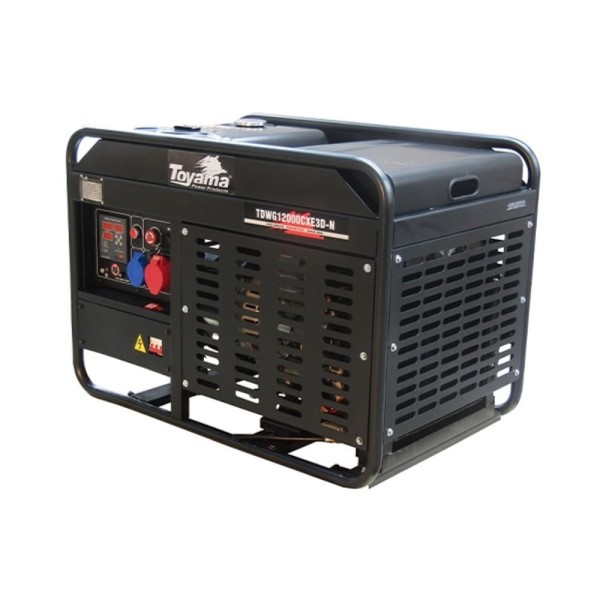 Encontraproduto.com.br - Gerador Diesel Toyama Trif 220V 12.6 KVA 3600rpm
