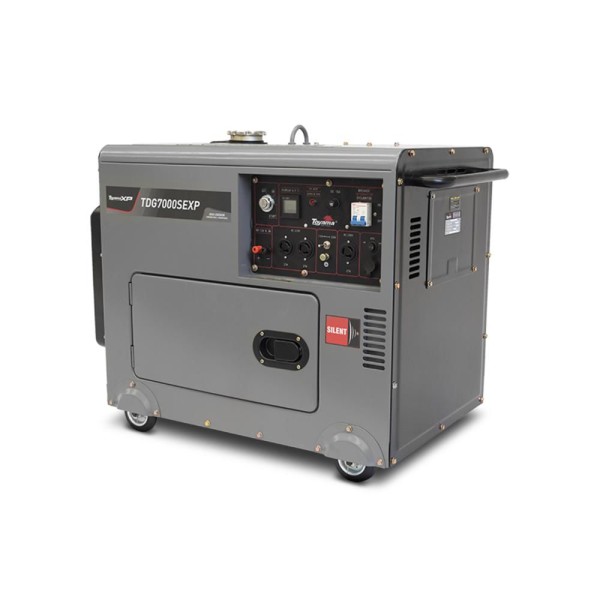 Encontraproduto.com.br - Gerador Diesel TDG7000SEXP ATS 6000W BIV Cabinado Toyama