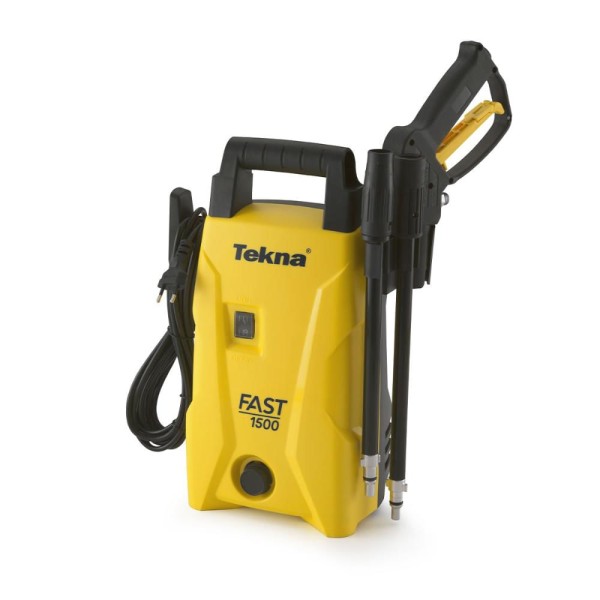 Encontraproduto.com.br - Lavadora de alta pressão Tekna HLX110V amarela de 1400W com 1523psi de pressão máxima 127V - 60Hz