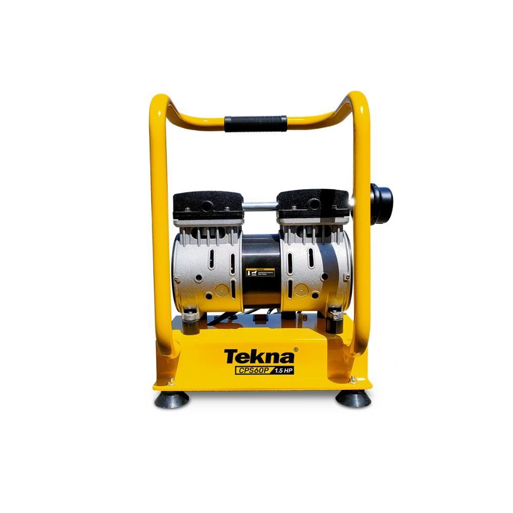 Encontraproduto.com.br - Compressor de Ar Silencioso 1,5Hp Isento de Oleo Cps60P 220V/60Hz Sem Reservatorio Motor Elétrico Tekna