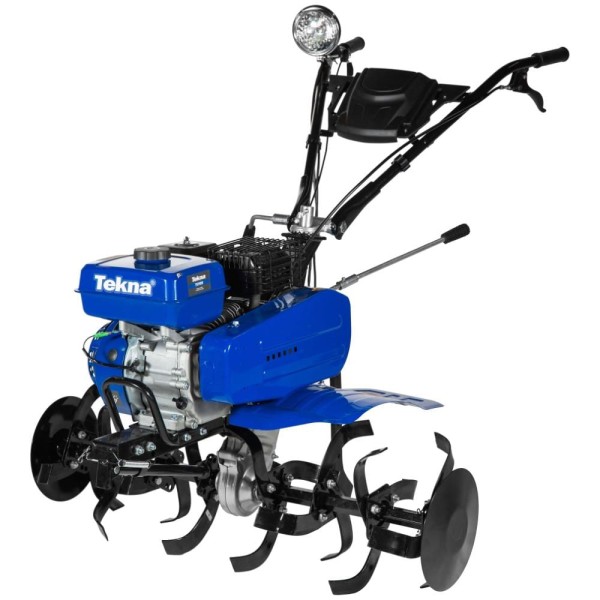 Encontraproduto.com.br - Motocultivador a Gasolina TK90R Tekna 7HP 212CC Com 24 Lâminas Guidão Rotacional e Enxadas Modulares