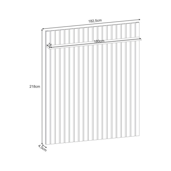Encontraproduto.com.br - Painel Ripado Suspenso Tv Até 70 2 Portas You 1.8 Cinamomo / Off White - Hb Móveis