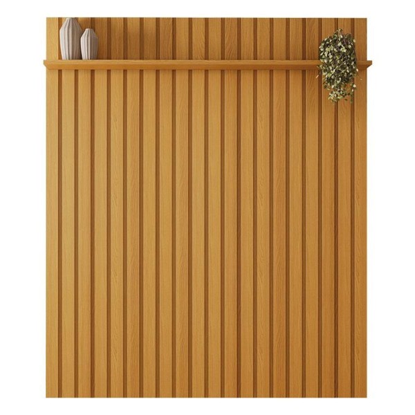 Encontraproduto.com.br - Painel Ripado Suspenso Tv Até 70 2 Portas You 1.8 Cinamomo / Off White - Hb Móveis
