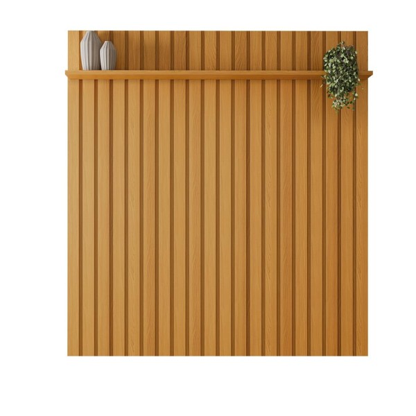 Encontraproduto.com.br - Painel Ripado Suspenso Tv Até 70 2 Portas You 1.8 Cinamomo / Off White - Hb Móveis