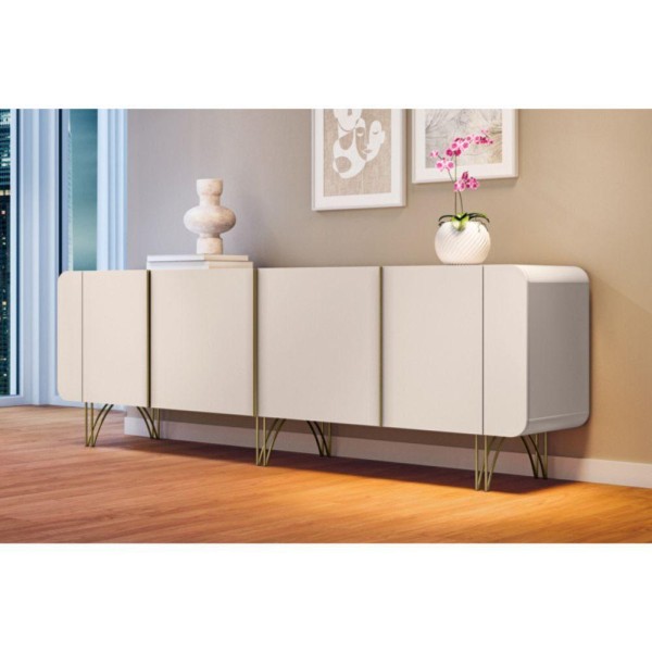 Balcão Buffet Hb Saluti 4 Portas Off White