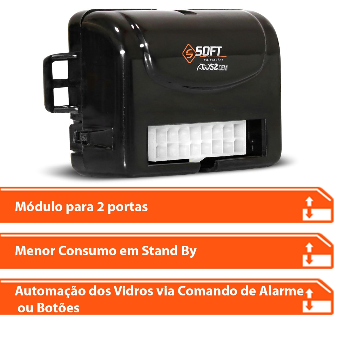 Encontraproduto.com.br - Módulo Vidro Eletrico Dianteiro AW 52LC OEM Sem Chicote Compatibilidade Universal