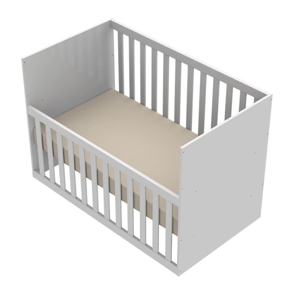 Encontraproduto.com.br - Quarto de Bebê Guarda Roupa 4 Portas Ariel com Gavetas Berço Americano Gabi Branco Carolina Baby