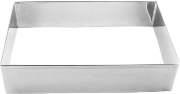 Encontraproduto.com.br - Aro Cortador Retangular 35 X 25 X 10 Cm Em Inox