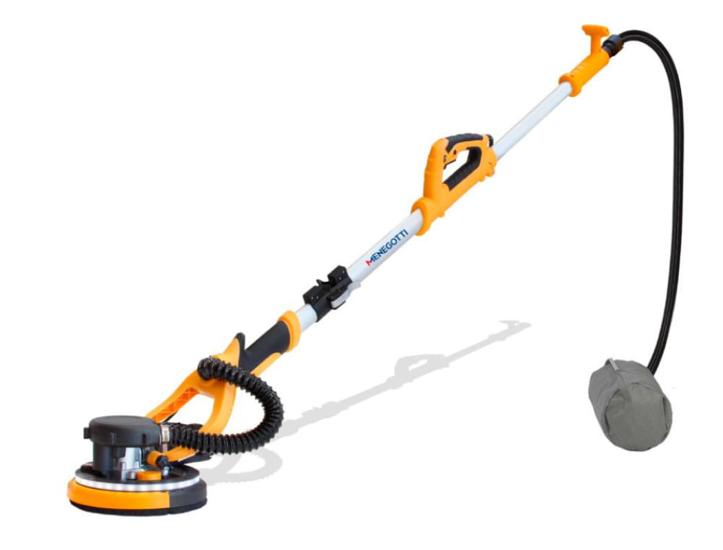 Lixadeira Telescópica Parede Teto 750w Mlp750 Menegotti 127v Cor Amarelo Frequência 60 Hz