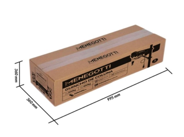 Encontraproduto.com.br - Guincho Coluna Regulável Mgc 400 30M Sem Balde Com Motor Monofásico 60Hz Menegotti