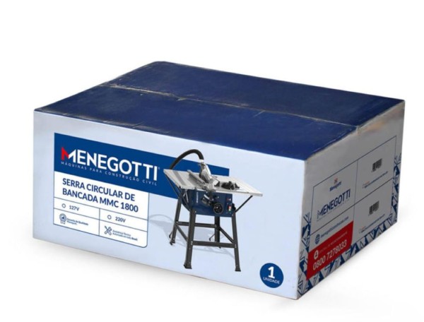 Encontraproduto.com.br - Serra Circular de Bancada MMC-1800 Mono 220V 1800W Menegotti