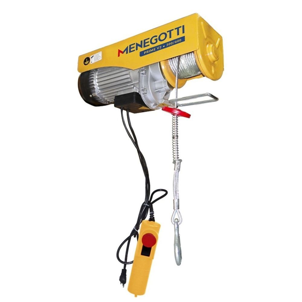 Encontraproduto.com.br - Guincho COL 600KG Com/12M Prime V2-300 Monofásico Menegotti