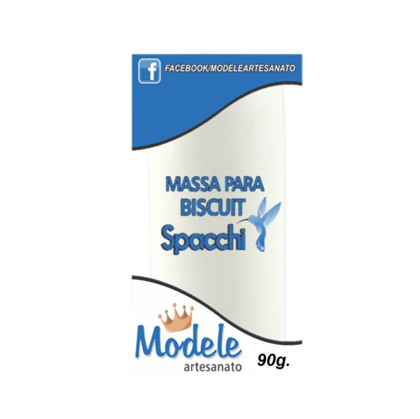 Encontraproduto.com.br - Massa para Biscuit Branco com Clareador 002 90g Modele