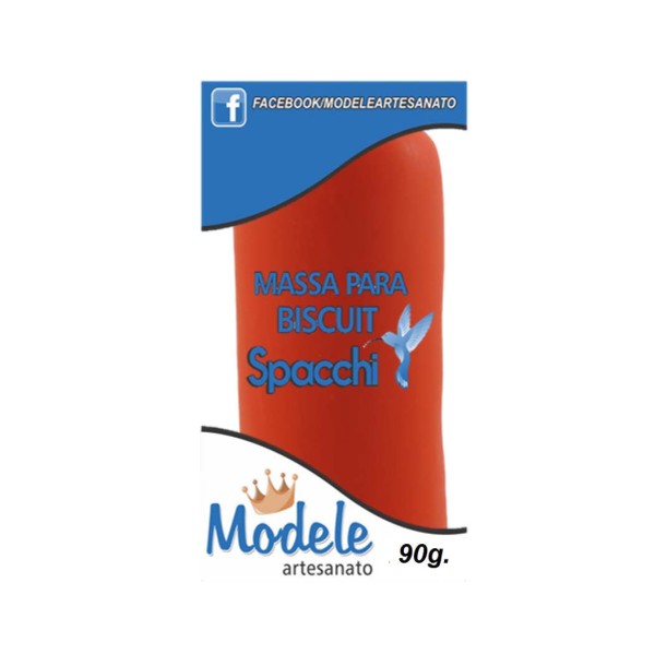 Encontraproduto.com.br - Massa para Biscuit Vermelho 070 90g Modele