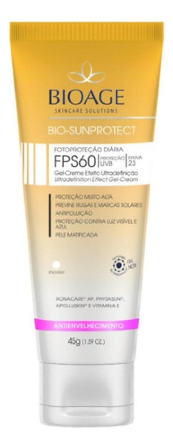 Protetor Solar Facial Anti-idade Bioage Bio Sunprotect - FPS 60