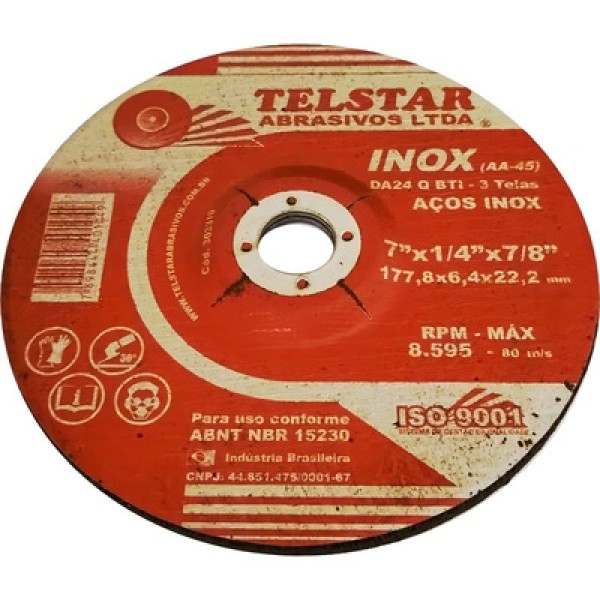 Encontraproduto.com.br - Disco de Corte para Aço Inox 7