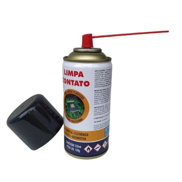 Encontraproduto.com.br - Spray Limpa Contatos Implastec Contactec 210 ml  - AC2407