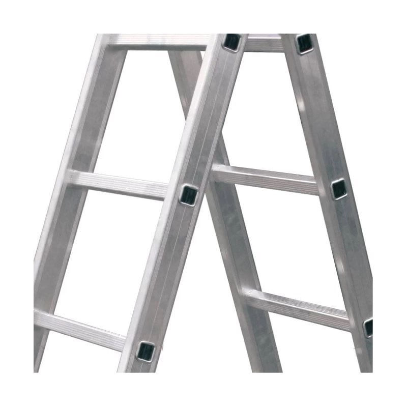 Encontraproduto.com.br - Escada Multifunção 2x5 10 degraus 2 posições Botafogo