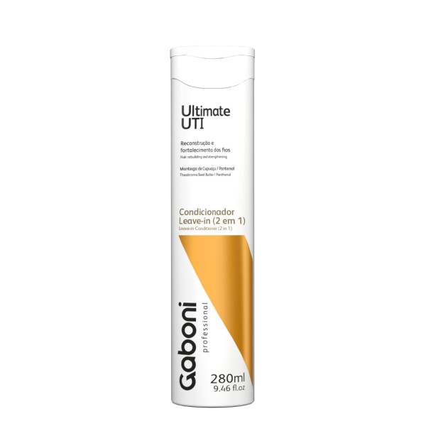 Encontraproduto.com.br - Condicionador/leave-in De Reconstrução Intensa Ultimate Uti 280ml Gaboni Professional