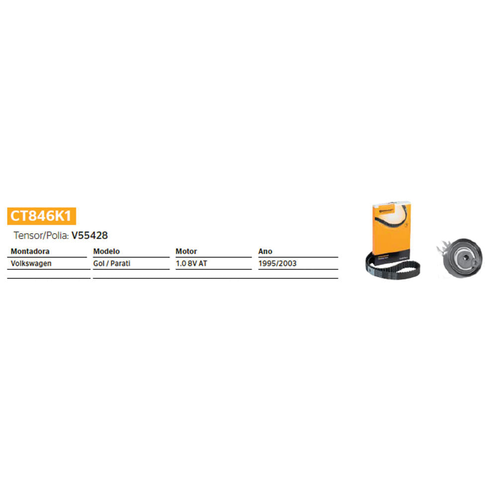 Encontraproduto.com.br - 57093 CORREIA COMANDO / CORREIA COMANDO GOL / (KIT C/TENSIONADOR) CONTITECH